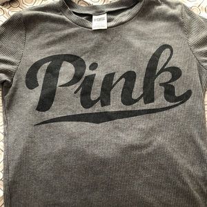 Pink grey t shirt
